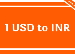 1 USD to INR