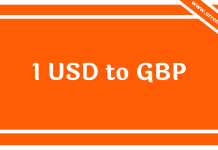 1 USD to GBP