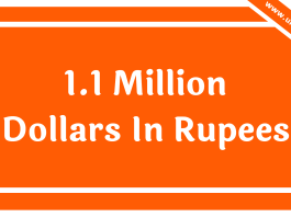 1.1 Million Dollars In Rupees