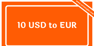 10 USD to EUR