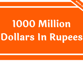 1000 Million Dollars In Rupees