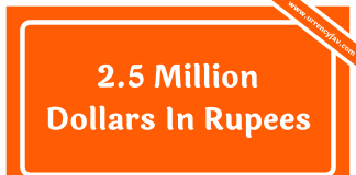 2.5 Million Dollars In Rupees