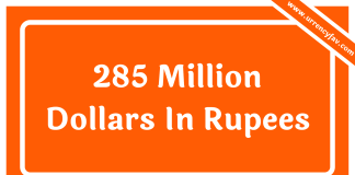 285 Million Dollars In Rupees