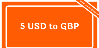5 USD to GBP