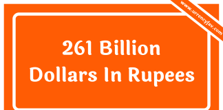 261 Billion Dollars In Rupees