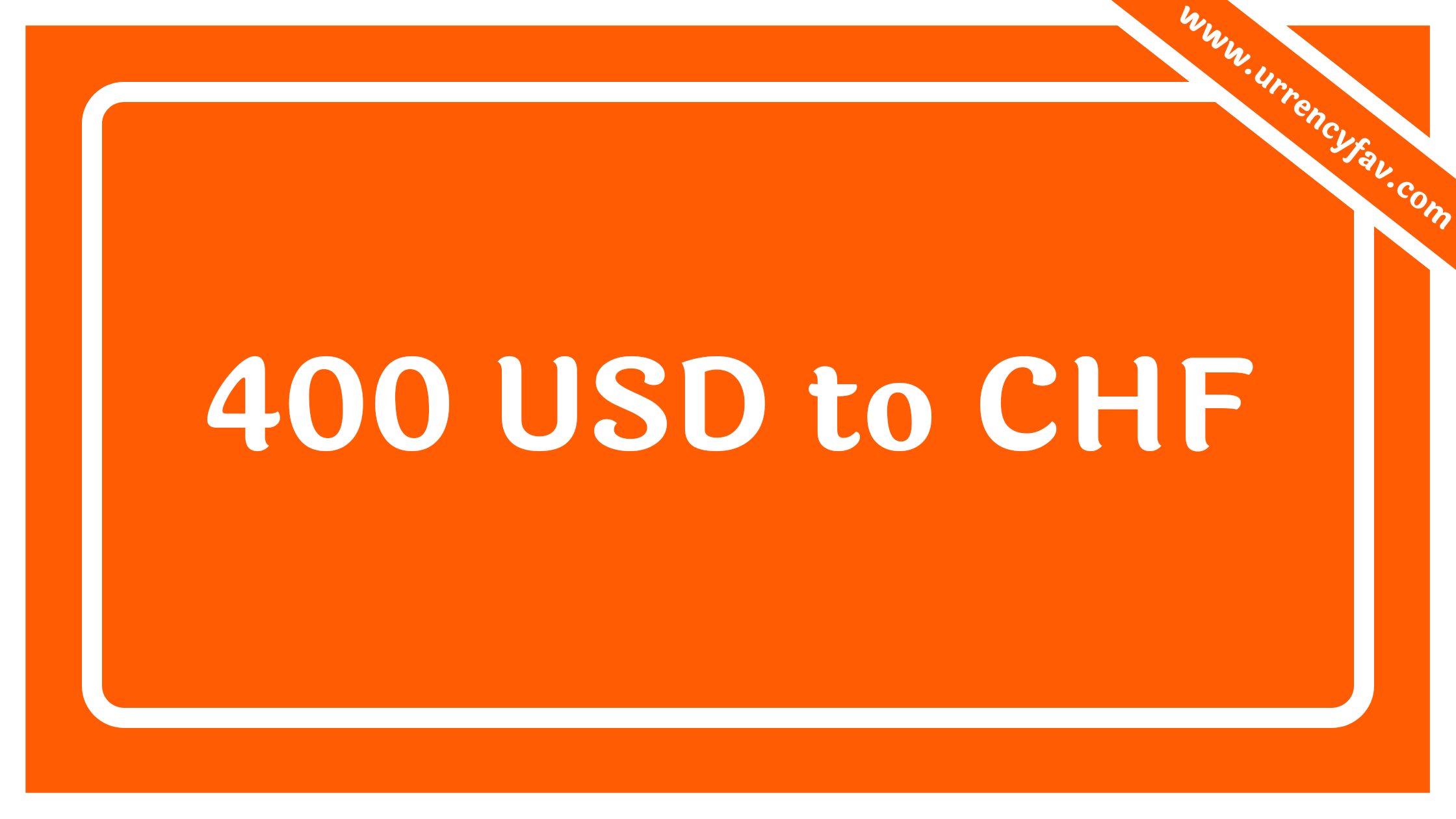 400 USD to CHF