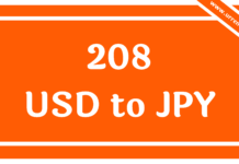 208 USD to JPY