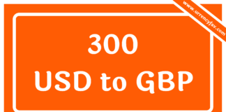 300 USD to GBP