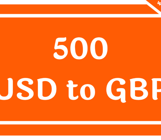 500 USD to GBP
