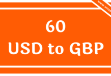 60 USD to GBP