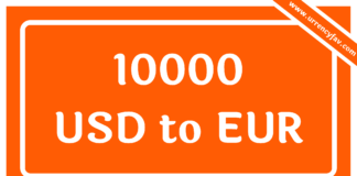 10000 USD to EUR