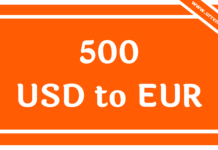 500 USD to EUR