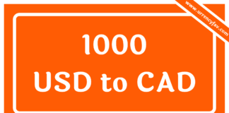 1000 USD to CAD