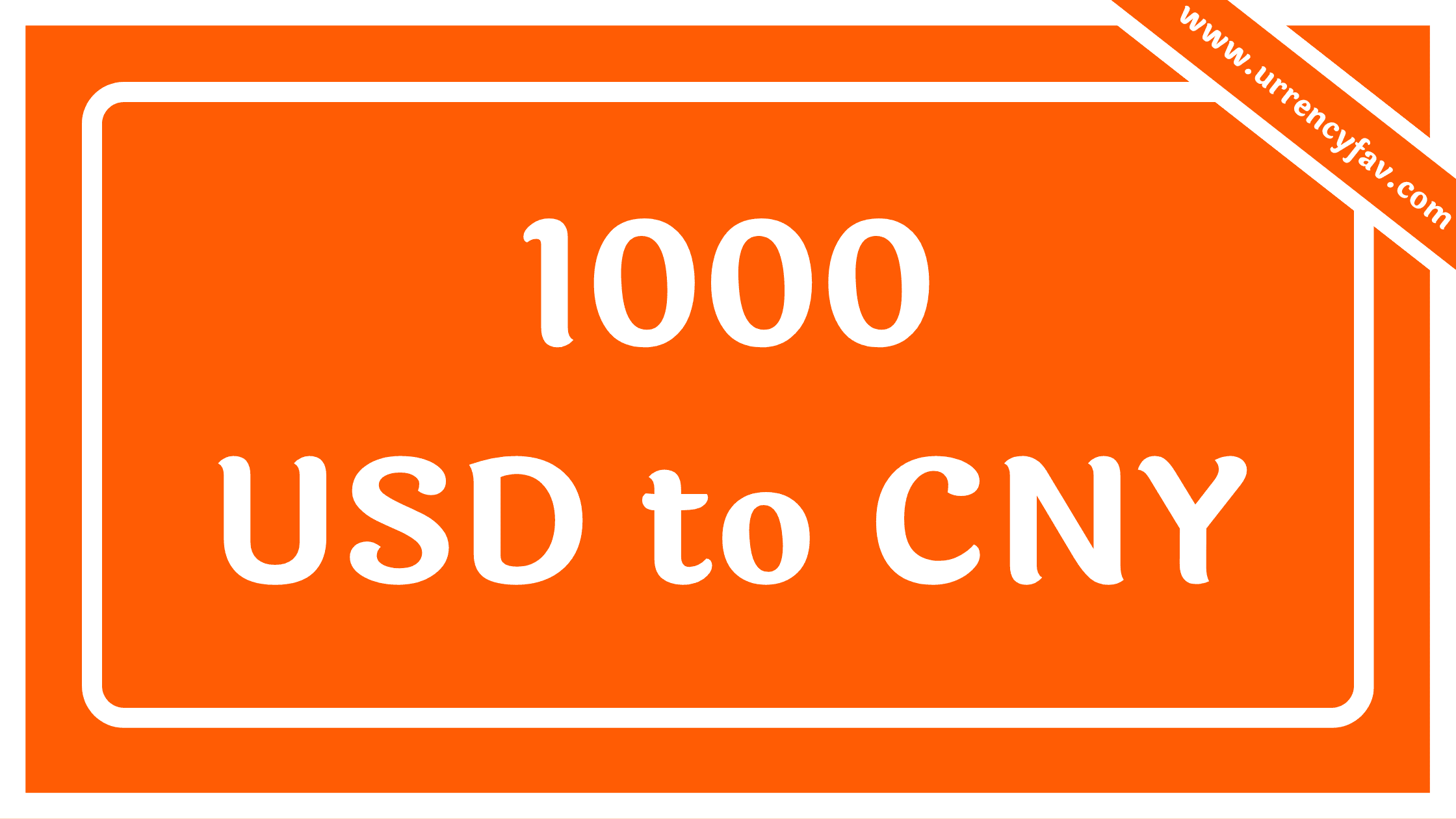1000 USD to CNY