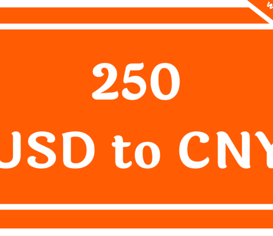 250 USD to CNY