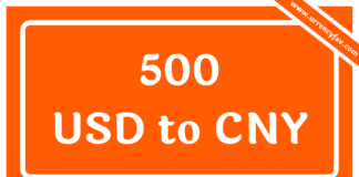 500 USD to CNY